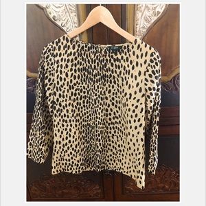J.Crew leopard print blouse. Size M